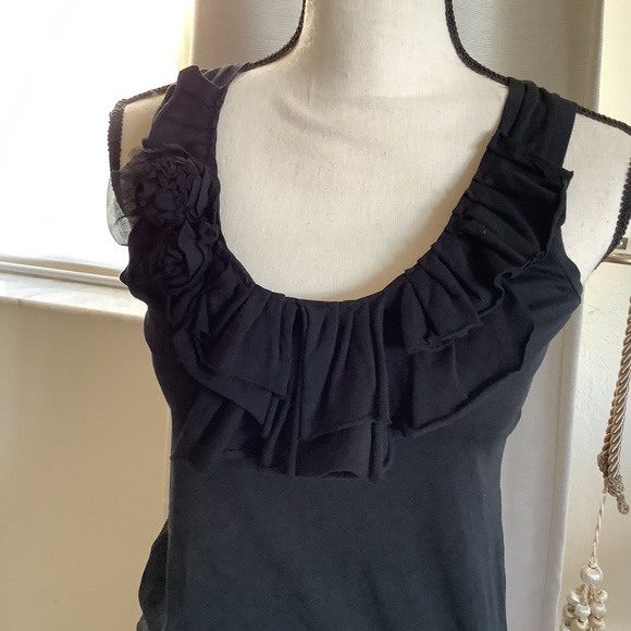 J.CREW BLACK SCOOP TANK TOP - Picture 3 of 6